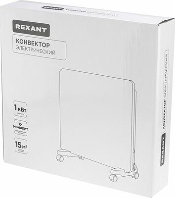 REXANT 60-0096 Конвектор электрический с механическим термостатом, 1кВт, X-нагревательный элемент REXANT