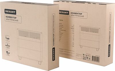 REXANT 60-0115 Конвектор электрический с механическим термостатом, 1кВт, Х-нагревательный элемент, ножки REXANT