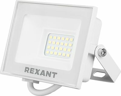 REXANT 605-025 Прожектор светодиодный СДО 30Вт 2400Лм 6500K холодный свет, белый корпус REXANT