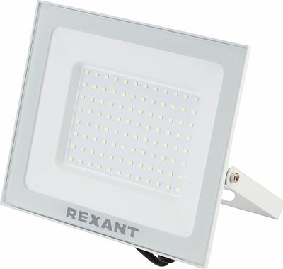 REXANT 605-027 Прожектор светодиодный СДО 100Вт 8000Лм 6500K холодный свет, белый корпус REXANT