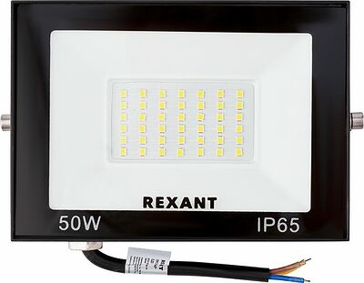 REXANT 605-033 Прожектор светодиодный СДО 50Вт 4000Лм 4000K нейтральный свет, черный корпус REXANT