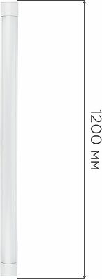 REXANT 607-002 Светильник линейный СПО опал IP20 36Вт 185-265В 6500K холодный свет 1,2м (хит продаж!) REXANT