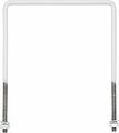 REXANT 607-405 Кронштейн на опору с 1 хомутом белый (625х460х280 Ø51) REXANT арт.607-300; 607-301;607-303 