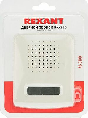 REXANT 73-0100 Звонок электрический без кнопки 1 мелодия 220В REXANT