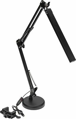 REXANT 75-0225 Светильник настольный с 2 креплениями (подставка и струбцина) LED, 10Вт, черный REXANT