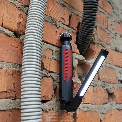 REXANT 75-8042 Фонарь автомобильный с регулировкой яркости, поворотным магнитом, индикатором зарядки и встроенным аккумулятором, USB-кабель в комплекте REXANT