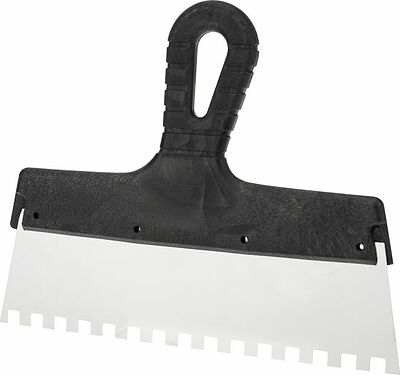 REXANT 89-0228 Шпатель фасадный REXANT 250 мм зуб 8х8 нержавеющая сталь, пластмассовая ручка