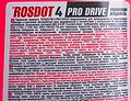 ROSDOT Жидкость тормозная ROSDOT PRO DRIVE DOT4 455 г 430110011 (430110011) ROSDOT Жидкость тормозная ROSDOT PRO DRIVE DOT4 455 г 430110011 (430110011)