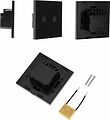SECURIC SEC-HV-802B2 Умный Wi-Fi выключатель двухкнопочный черный SECURIC SECURIC SEC-HV-802B2 Умный Wi-Fi выключатель двухкнопочный черный SECURIC