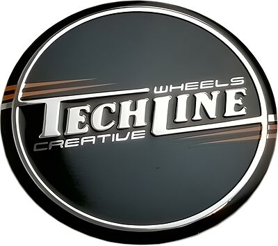 Tech Line TL Стикер (44,5мм) черный с логотипом TL OGS126925