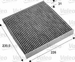 Valeo 715678 салонный фильтр угольный Honda CR-V III, Accord VII–VIII, Civic VIII, 234 × 224 × 30 мм