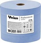 Veiro Professional W201 протирочная бумага двухслойная, рулон 1000 листов 24×35 см, голубая