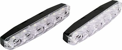 Вымпел DRL-HP-6 (5045) дневные ходовые огни, 6 светодиодов COB, с повтором поворота, пластиковый корпус, 2 шт.