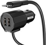 Wiiix UCC-2-11 Зарядное устройство CH-U2-11 (2,4А+2,4А, кабель Lightning 2,4А), в автомобиль Wiiix UCC-2-11 Зарядное устройство CH-U2-11 (2,4А+2,4А, кабель Lightning 2,4А), в автомобиль