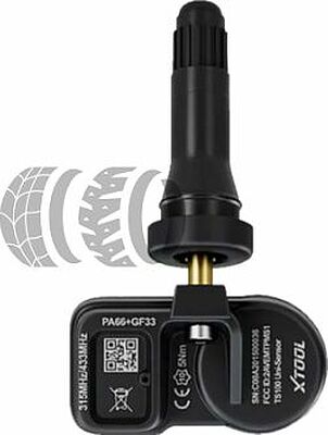 XTOOL TS100PRO ALL239497 программируемый TPMS-датчик 315/433 МГц с резиновым вентилем