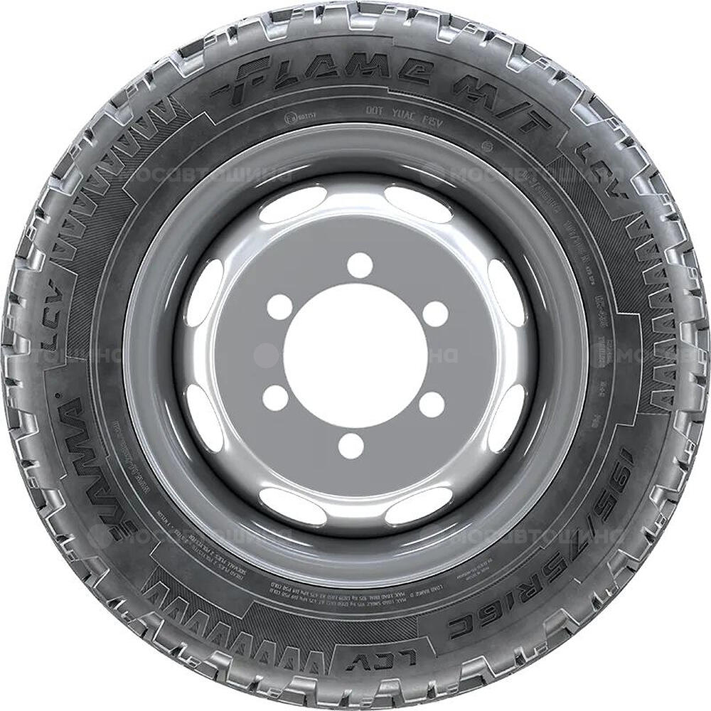 Жақтан көрініс  Кама Flame M/T LCV 195/75 R16 105N