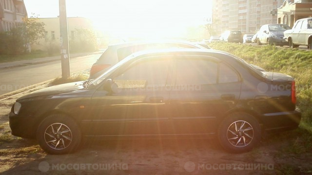 Дискілер Tech Line TL318 R14 на автомобиле Hyundai Accent [113]