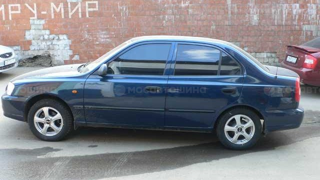 Дискілер Tech Line TL405 R14 на автомобиле Hyundai Accent [125]