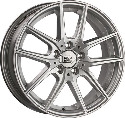 1000Miglia MM041 7.5x17 5x112 ET 45 Dia 66.6 Silver Gloss