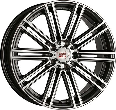 1000Miglia MM1005 8x18 5x112 ET 30 Dia 66.6 Dark Anthracite Polished