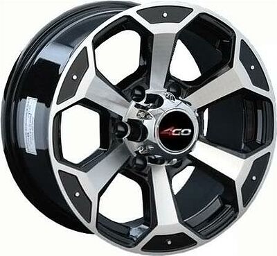 4GO BW9 8x15 5x139.7 ET -13 Dia 108.5 GMMF