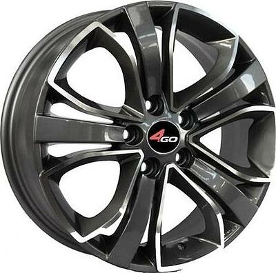 4GO XS667 6x14 4x100 ET 45 Dia 54.1 GM