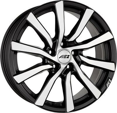 Aez Reef 8x18 5x108 ET 45 Dia 70.1 Black Matt Polished