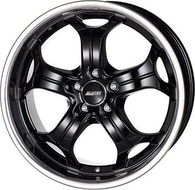 Alutec Boost 9x20 5x112 ET 52 Dia 66.6 Diamond Black with Stainless Steel Lip