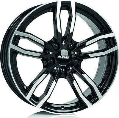 Alutec Drive 7.5x17 5x112 ET 52 Dia 66.5 Diamond Black Front Polished