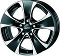 Alutec Dynamite 8.5x18 5x114.3 ET 35 Dia 76.1 diamant black polished