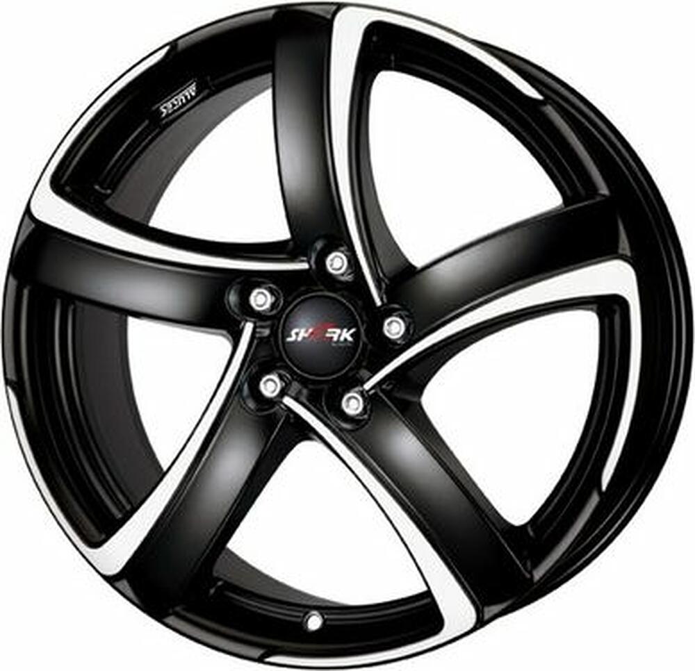 Alutec Shark 6x16 4x100 ET 40 Dia 63.3 Racing black front polished
