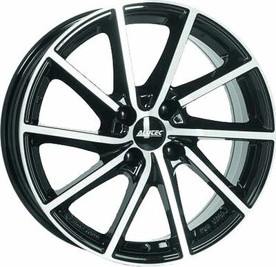 Alutec Singa 6x15 4x100 ET 40 Dia 60.1 Diamant black front polished