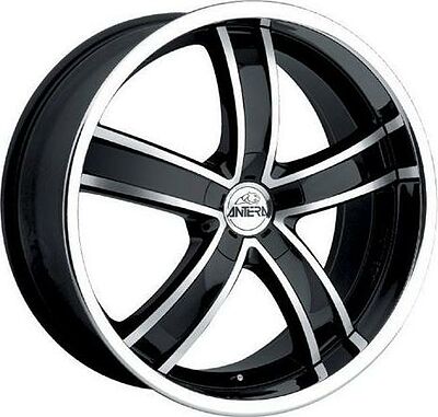 Antera 381 9.5x20 5x112 ET 52 Dia 66.6 Diamont Black Front and Lip Polished