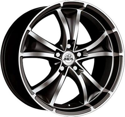 Antera 383 8.5x19 5x112 ET 30 Dia 75 Diamant black front polished