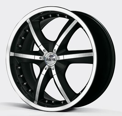 Antera 389 9.5x20 5x112 ET 52 Dia 66.6 Racing Black Lip Polished