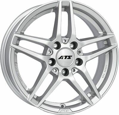 ATS Mizar 7x17 5x112 ET 48.5 Dia 66.5 Polar Silver