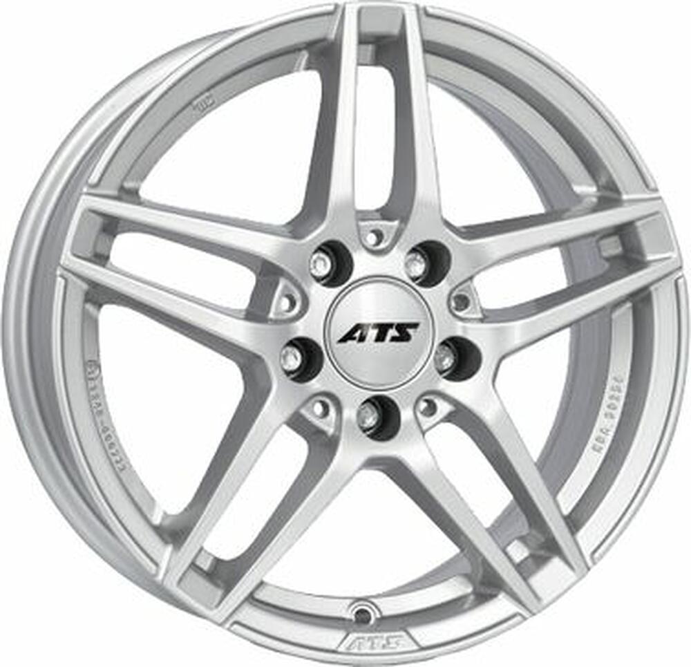 ATS Mizar 8x17 5x112 ET 48.5 Dia 66.5 Polar Silver