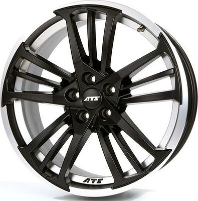 ATS Prazision 7.5x17 5x100 ET 35 Dia 63.3 Racing Black Double lip polished