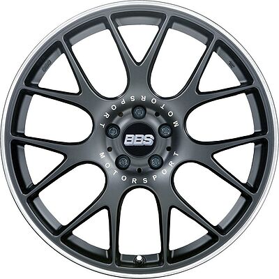 BBS CH 8x19 5x120 ET 40 Dia 82 Titanium