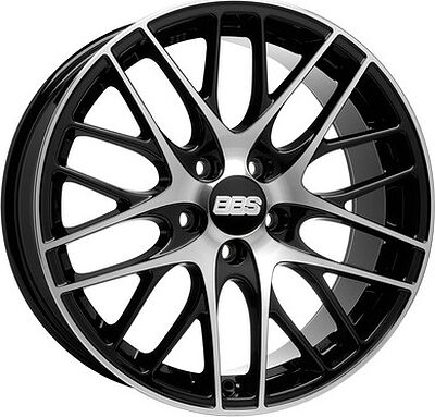 BBS CS 8.5x19 5x114.3 ET 42 Dia 82 schwarz/poliert