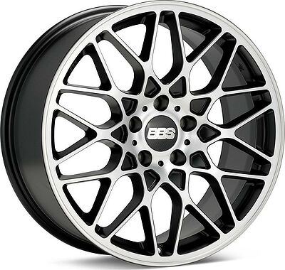 BBS RX-R 9.5x19 5x112 ET 40 Dia 82 schwarz, diamantgedreht