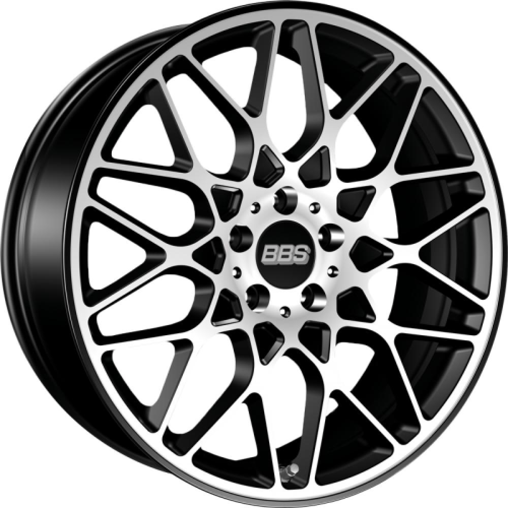 BBS RX-R 8.5x20 5x112 ET 45 Dia 82 Satin black/diamond-cut