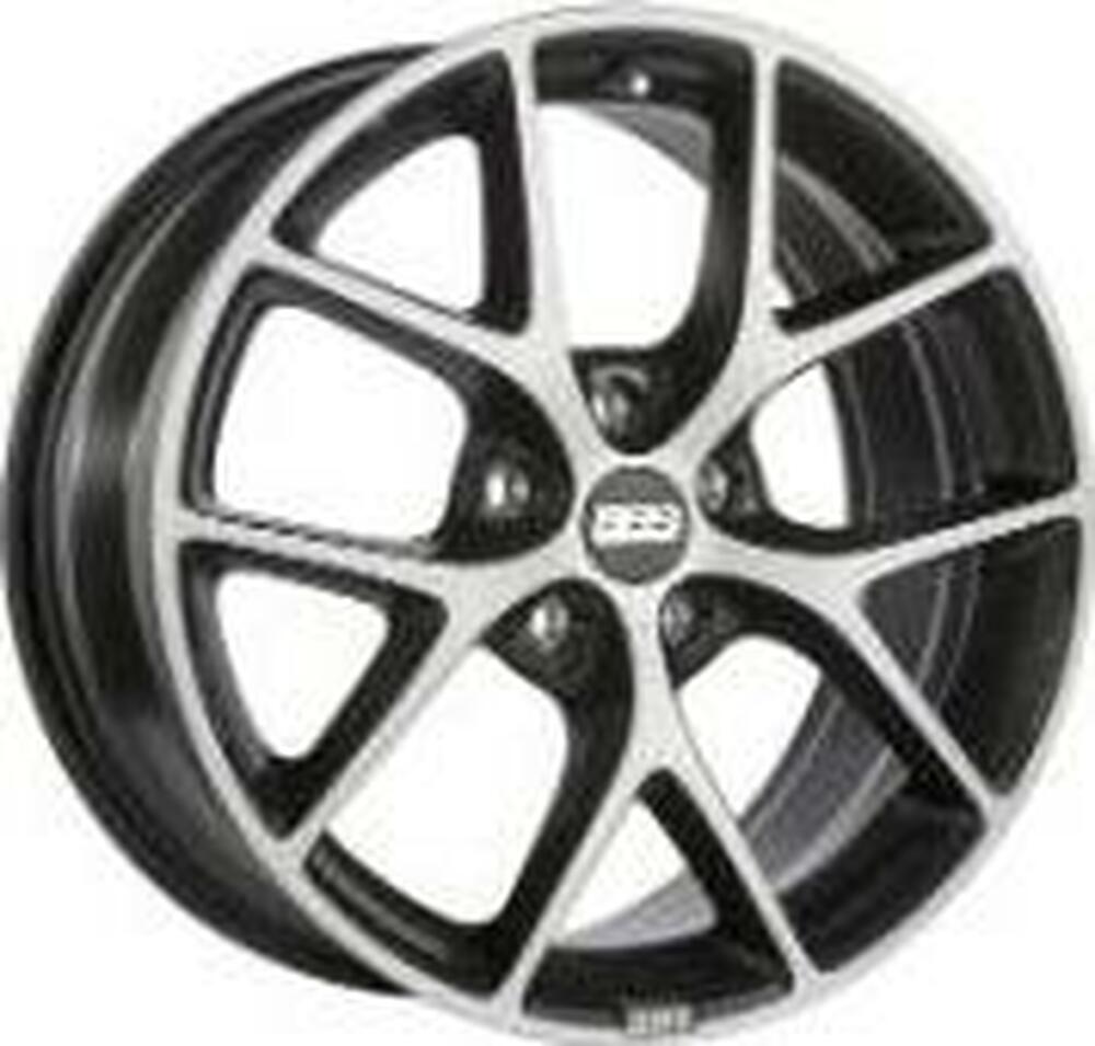 BBS SR 7.5x17 5x120 ET 35 Dia 82 Vulcano grey black diamond cut