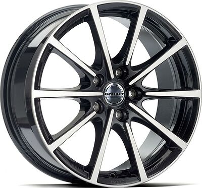 Borbet BL5 7x16 5x112 ET 48 Dia 72.5 Black polished glossy
