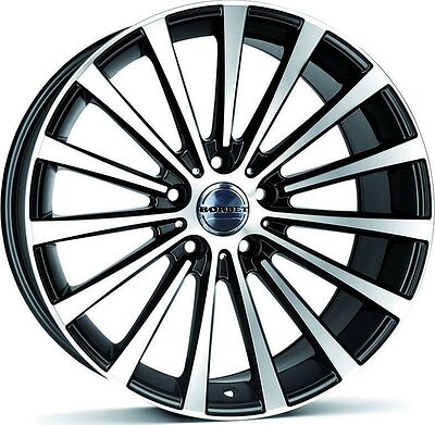 Borbet BLX 8.5x18 5x112 ET 30 Dia 72.5 Schwarz Poliert Matt