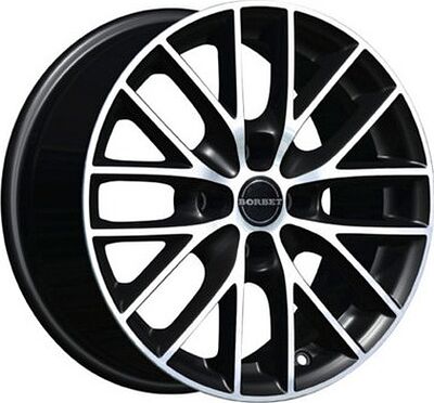 Borbet BS4 7x16 4x100 ET 35 Dia 64.1 Schwarz-Poliert