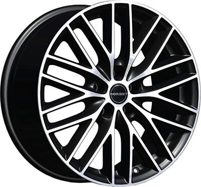 Borbet BS5 7x17 5x112 ET 35 Dia 72 Schwarz Poliert