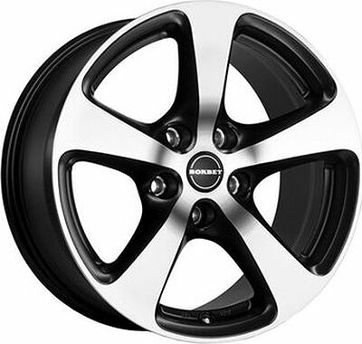 Borbet CC 8x17 5x120 ET 20 Dia 72.5 Matt Black Polished