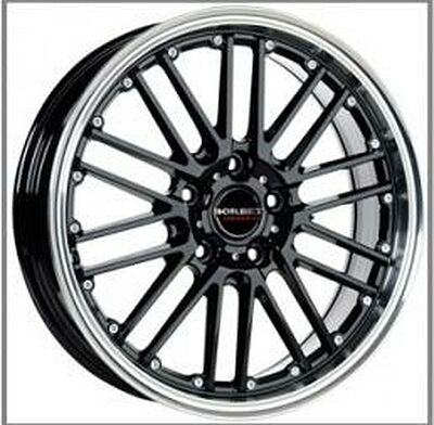 Borbet CW2/5 7x17 5x100 ET 35 Dia 64.1 Black Polished
