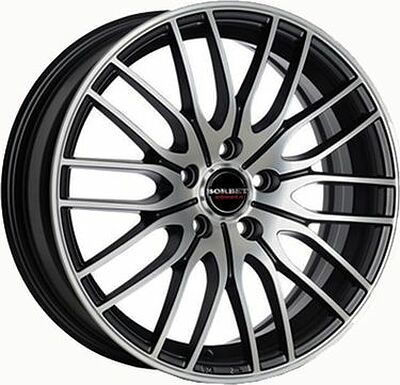 Borbet CW4/5 8x18 5x112 ET 48 Dia 72 Matt Black Polished